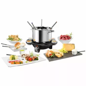 Elektrické fondue Unold 48645 1,5L 8 osôb čierna strieborná