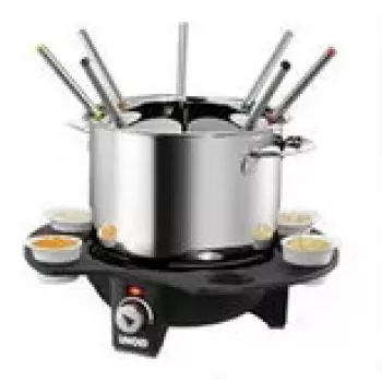 Elektrické fondue Unold 48645 1,5L 8 osôb čierna strieborná