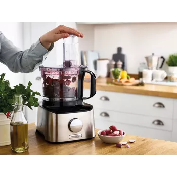 Kenwood FDM301SS kuchynský robot 800 W 2,1 L čierna, nehrdzavejúca oceľ integrovaná váha