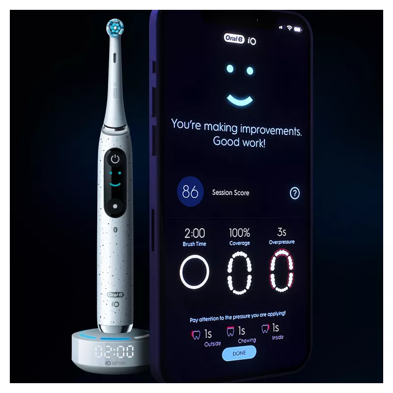 Oral-B iO Series 10 dospelí rotačno-oscilačná zubná kefka biela