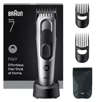 Braun HC7590 zastrihávač/strihač vlasov čierna, strieborná 17 nikel-metalhydrid (NiMH)