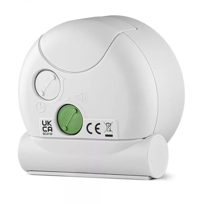 Kremenný budík Braun BC01W biely