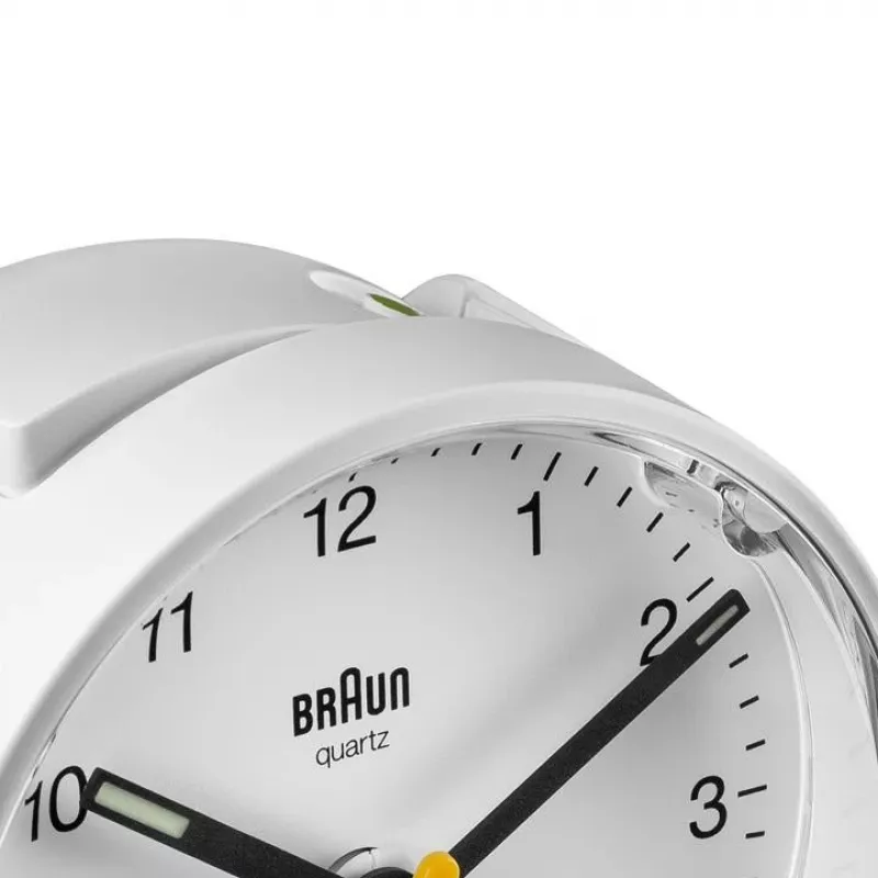 Kremenný budík Braun BC01W biely