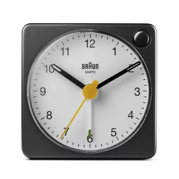 Kremenný budík Braun BC02XBW čierny, biely