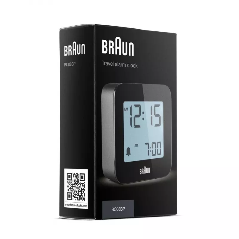 Digitálny budík Braun BC08 čierny