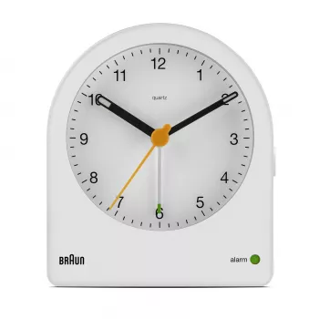 Kremenný budík Braun BC22 biely, žltý