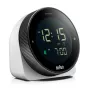 Nástenné/stolné hodiny Braun BC24W-DCF rádiový budík obdĺžnikové čierne, biele