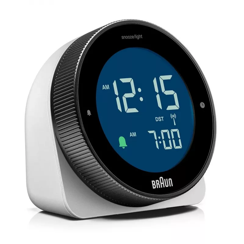Nástenné/stolné hodiny Braun BC24W-DCF rádiový budík obdĺžnikové čierne, biele