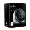 Nástenné/stolné hodiny Braun BC24W-DCF rádiový budík obdĺžnikové čierne, biele