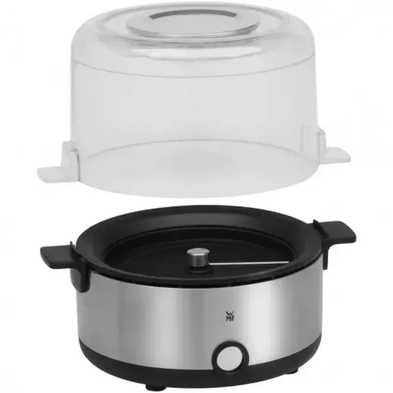 Popcorn stroj WMF KITCHENminis 0415470011 čierna nerez 2,2 l 250 W