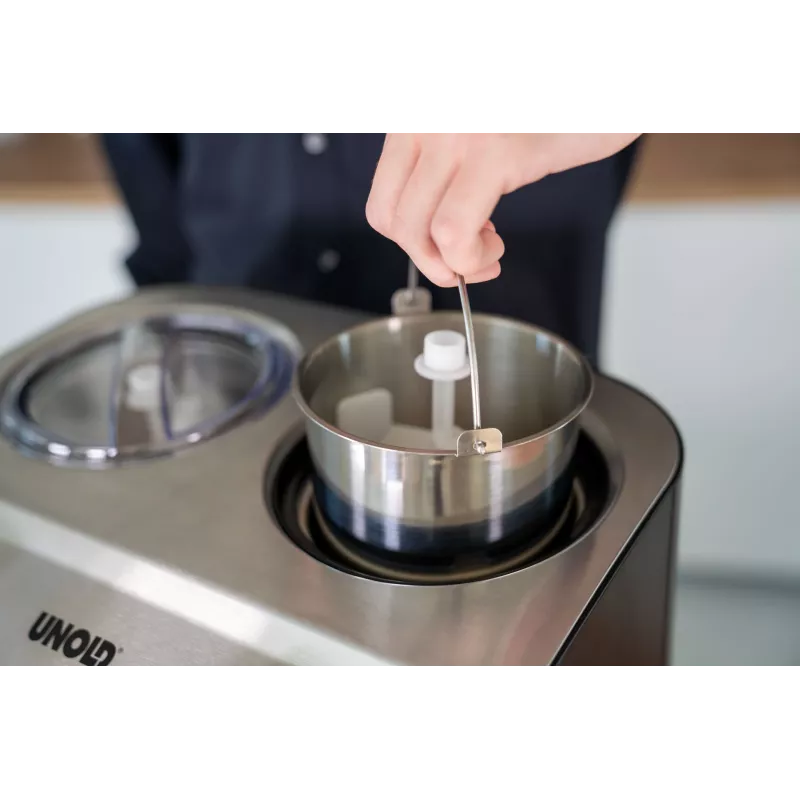 Unold Doppio kompresorový stroj na zmrzlinu 2,4 l 250 W čierna, saténová oceľ