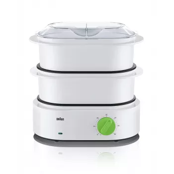 Braun FS 3000 parný hrniec 2 koše na pracovnú dosku 850 W zelená, biela