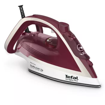 Tefal Ultimate Pure FV6810 parná žehlička 2800 W červená, strieborná