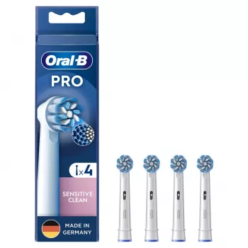 Hlavice zubnej kefky Oral-B Sensitive Clean 4 kusy biela
