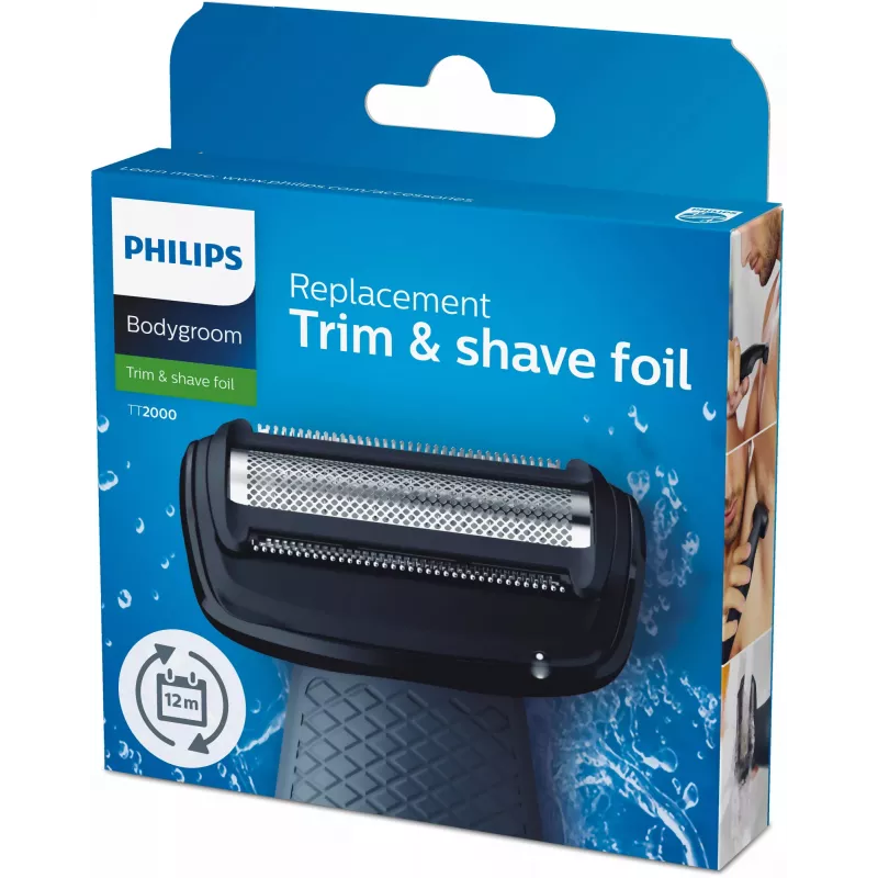Philips Bodygroom náhradná čepeľ TT2000/43 vodotesná náhradná čepeľ holiaca hlava