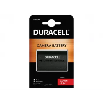 Batéria do fotoaparátu Duracell DR9943 LP-E6 1600mAh Li-Ion