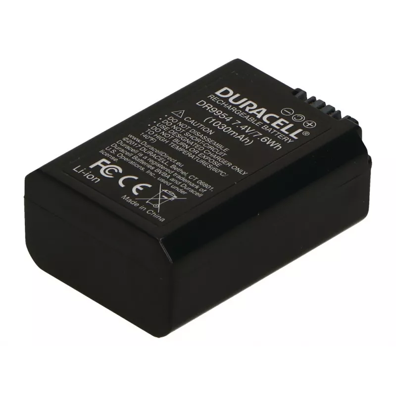 Batéria do fotoaparátu Duracell DR9954, náhrada Sony NP-FW50, 1030 mAh