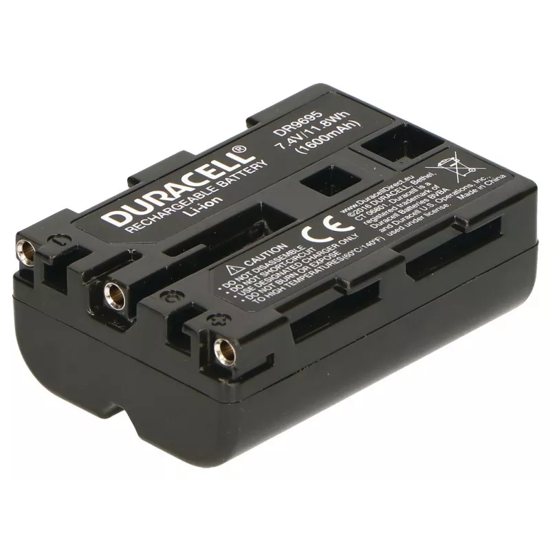 Batéria do fotoaparátu Duracell DR9695, náhrada Sony NP-FM500H, 1600 mAh