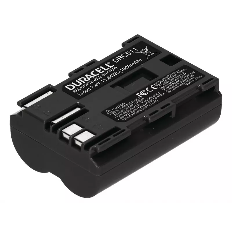 Batéria do fotoaparátu Duracell DRC511, náhrada Canon BP-511/BP-512, 1600 mAh