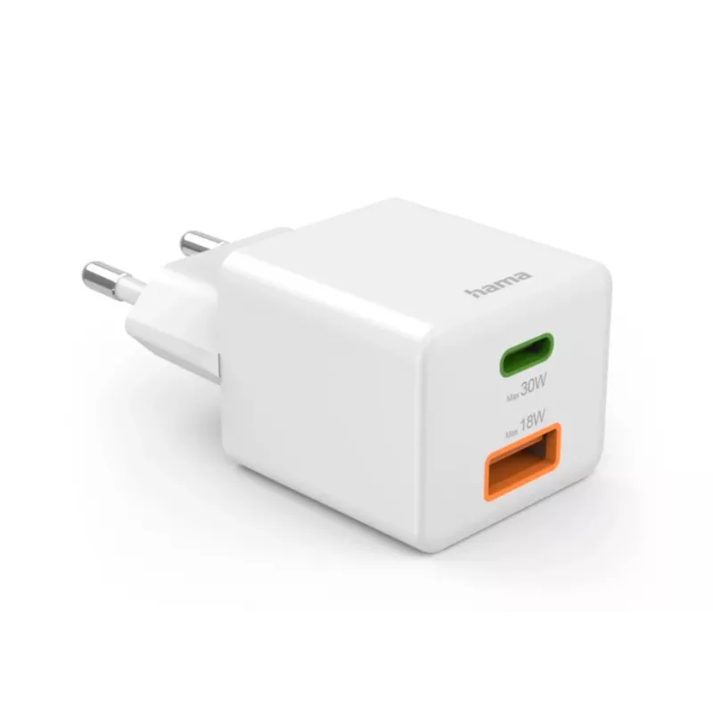 Hama 00201992 mobilná nabíjačka smartfón biela AC rýchle nabíjanie interiér, exteriér