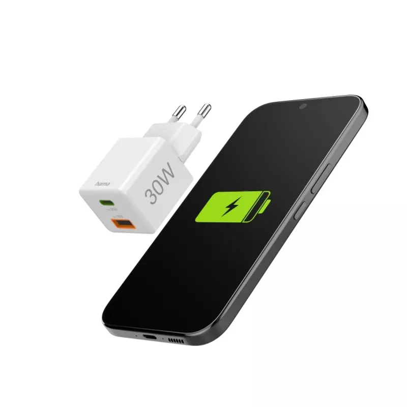 Hama 00201992 mobilná nabíjačka smartfón biela AC rýchle nabíjanie interiér, exteriér