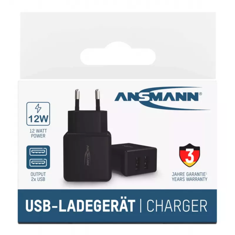 Nabíjačka Ansmann HC212 Universal čierna AC do interiéru
