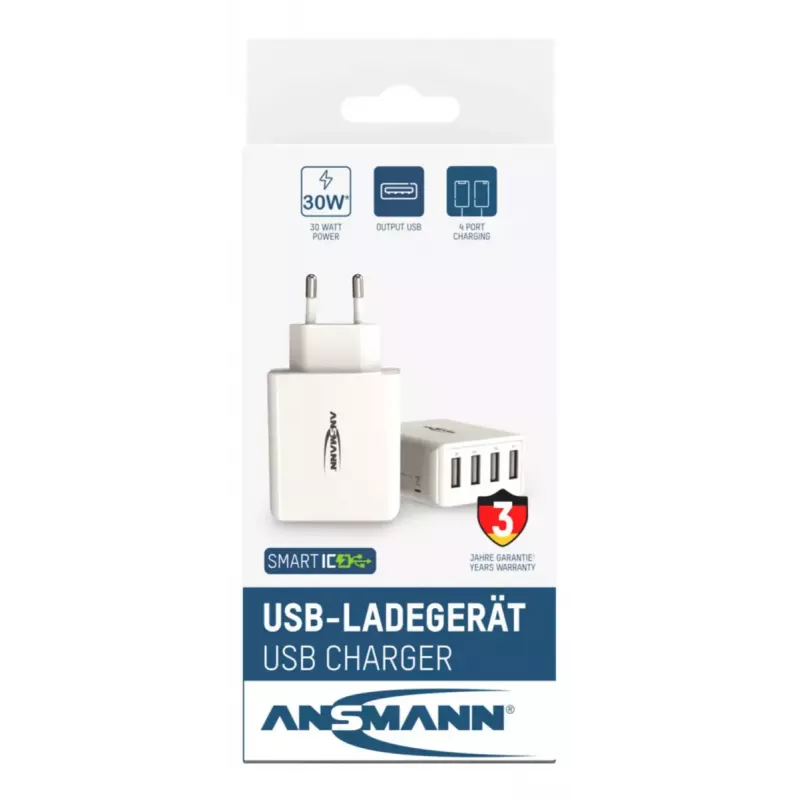Nabíjačka Ansmann HC430 Universal biela AC do interiéru