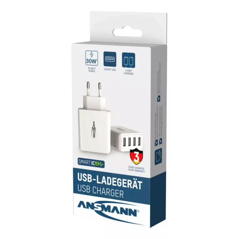 Nabíjačka Ansmann HC430 Universal biela AC do interiéru