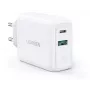Ugreen 60468 nabíjačka pre mobilné zariadenia tablet, telefón, Universal biela AC rýchlonabíjanie do interiéru