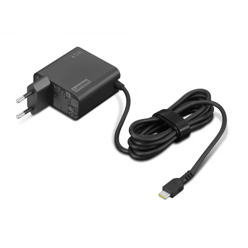 Lenovo GX21L58555 napájací adaptér USB-C 65 W, zástrčka EÚ, 20 V, kábel 1,7 m, čierny