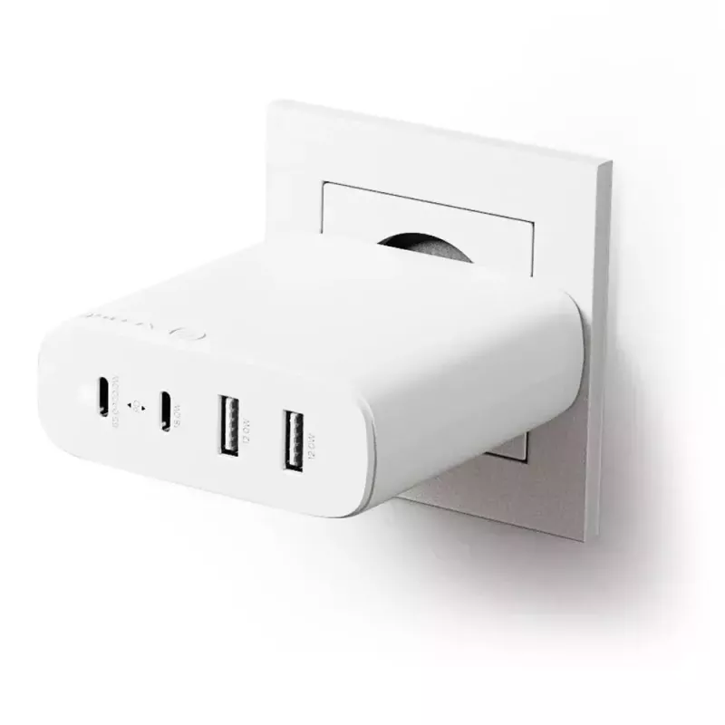 Nabíjačka ALOGIC 4X100 Universal biela USB do interiéru
