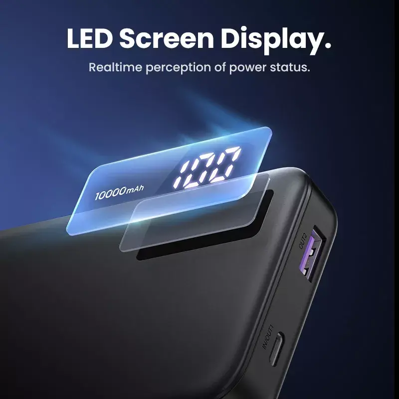 Ugreen 25742 powerbank lithium-ión (Li-Ion) 10000 mAh čierna