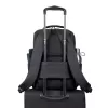Voľnočasový batoh Rivacase Tegel čierny polyester Urban Style