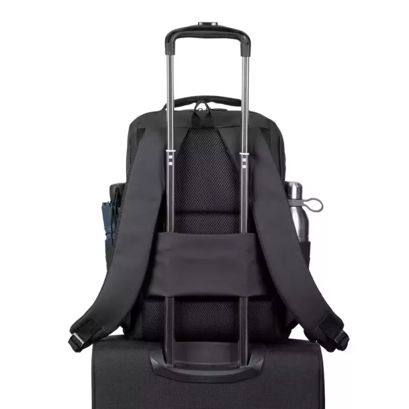 Voľnočasový batoh Rivacase Tegel čierny polyester Urban Style