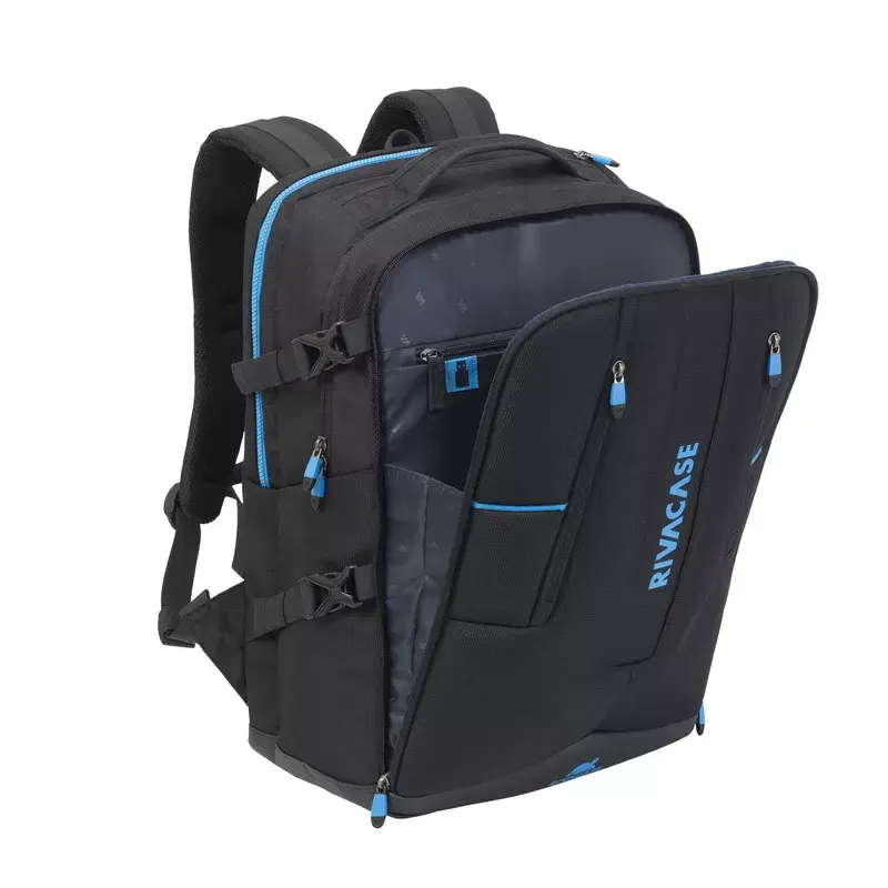 Rivacase 7860 batoh na notebooky do 43,9 cm (17,3 palcov), polyester, čierny/modrý