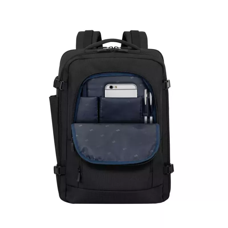 Batoh Rivacase 8461 43,9 cm 17,3 palcov čierny 2 predné vrecká