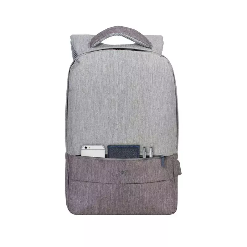 Rivacase 7562 Prater protikrádežový batoh na notebook 15,6 palca (39,6 cm), sivý/mocha