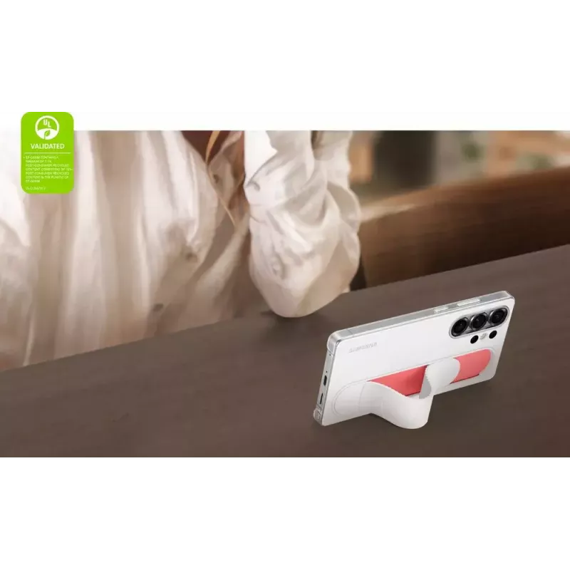 Puzdro Samsung Galaxy S25 Ultra Monochromatic White with Stand