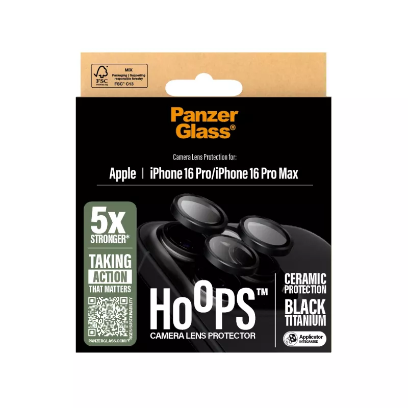 PanzerGlass ® Hoops® keramická ochrana kamery iPhone 16 Pro | 16 Pro Max