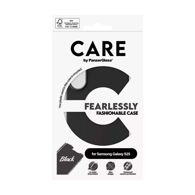 PanzerGlass CARE™ by ® Case čierne Samsung Galaxy S25