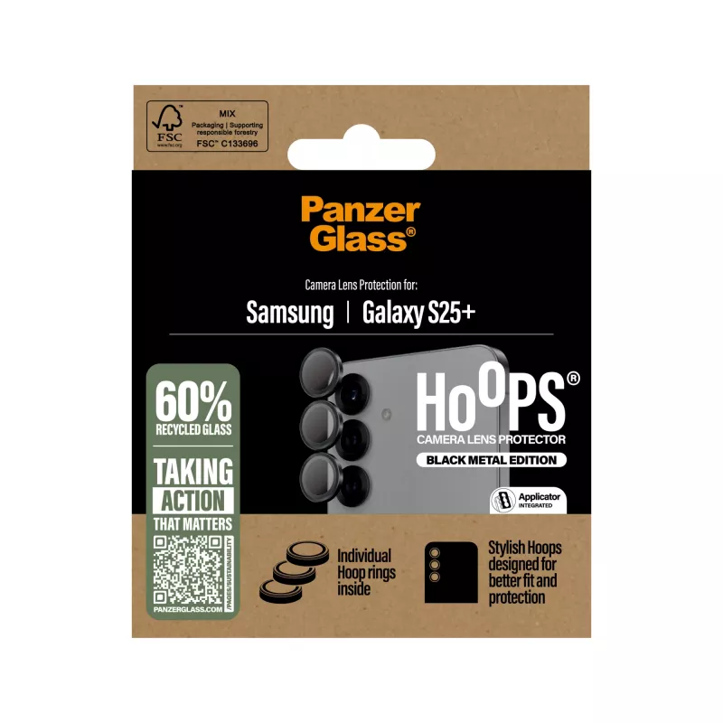 PanzerGlass ® Hoops® ochrana kamery čierna Samsung Galaxy S25+