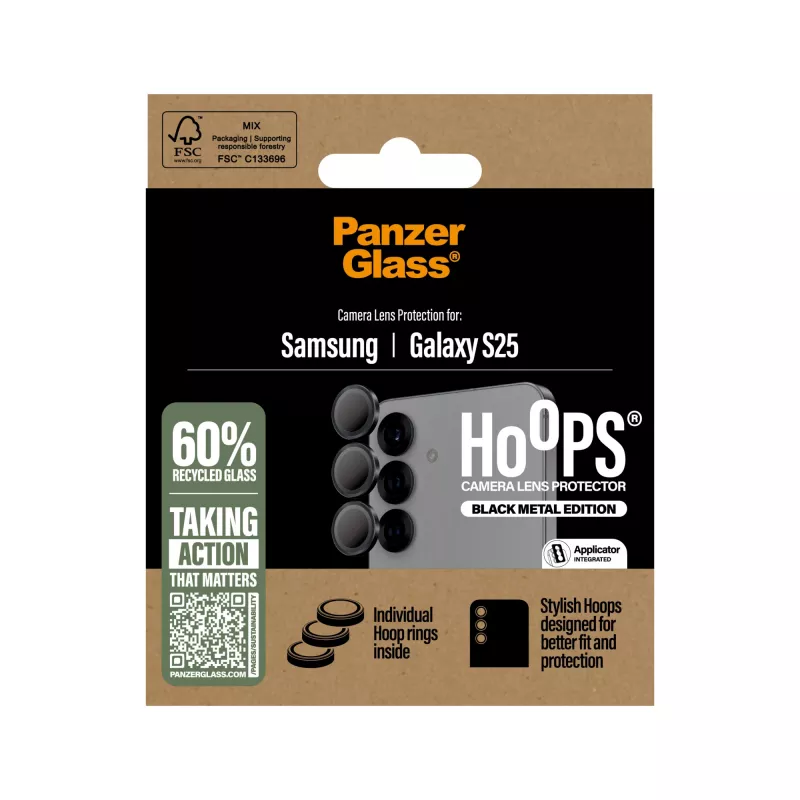 PanzerGlass ® Hoops® ochrana kamery čierna Samsung Galaxy S25