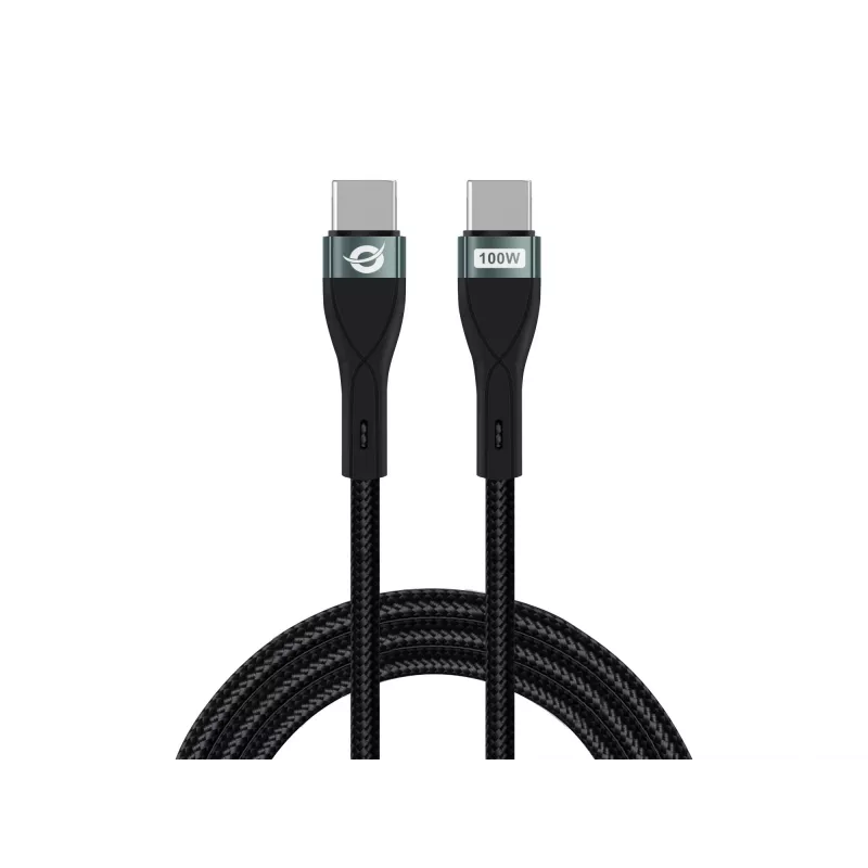 Conceptronic ETTA01B20 USB C-C PD 3.0 100W rýchlonabíjací kábel 2M, 20V 5A, 480Mbps, E-Mark