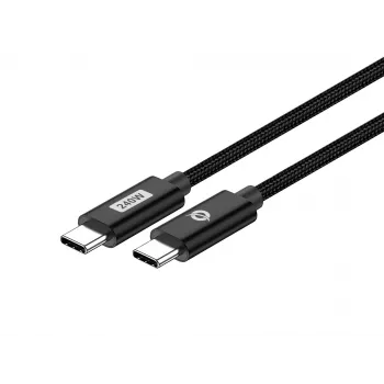 Conceptronic ETTA03B20 USB-C-USB-C PD 3.1 240 W rýchlonabíjací kábel, 2 m, 48 V/5 A, 480 Mbit/s, E-Mark