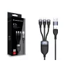 Conceptronic ETTA05B15 USB 3-in-1 PD 3.0 60W nabíjací kábel 1,5 m, 20V 3A, 480Mbps