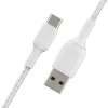 USB kábel Belkin CAB002BT3MWH 3 m USB A USB C biely