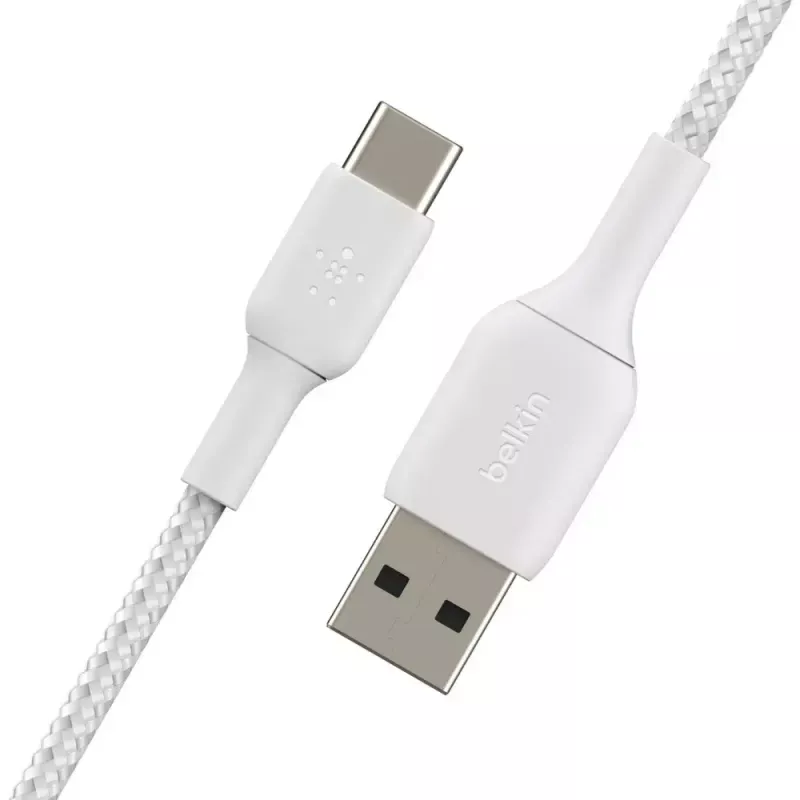 USB kábel Belkin CAB002BT3MWH 3 m USB A USB C biely