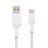 USB kábel Belkin CAB002BT3MWH 3 m USB A USB C biely