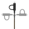 USB kábel Native Union BELT-ULC-CS-BLK-NP 2m USB-A na USB-C/Micro-USB-A/Lightning čierny