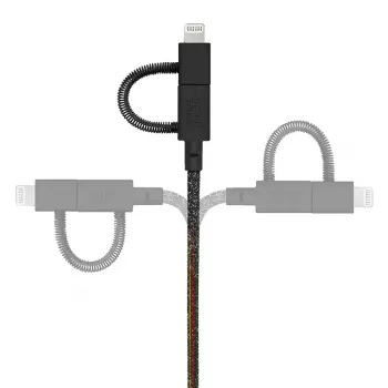 USB kábel Native Union BELT-ULC-CS-BLK-NP 2m USB-A na USB-C/Micro-USB-A/Lightning čierny